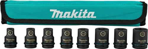 Makita Accessoires Makita krachtdoppenset impact black, 1 2 vk 8-delig