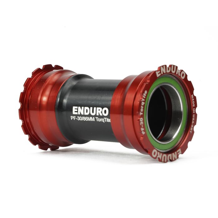 ENDURO BEARINGS Torqtite bottom bracket - bb386 to 30mm - a c ss - red