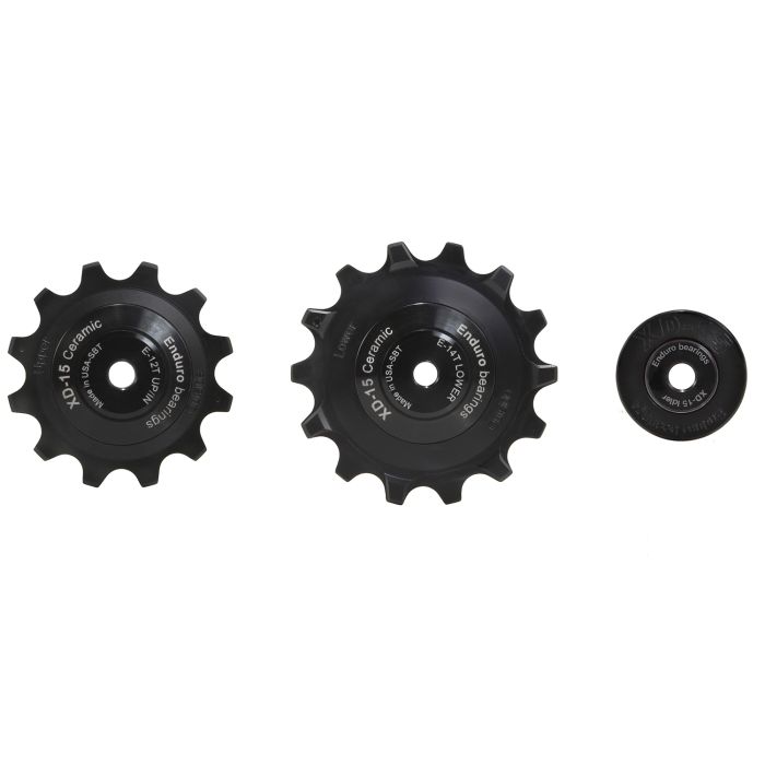 ENDURO BEARINGS Jockey wheel set xd-15 - sram eagle - 12 speed - black