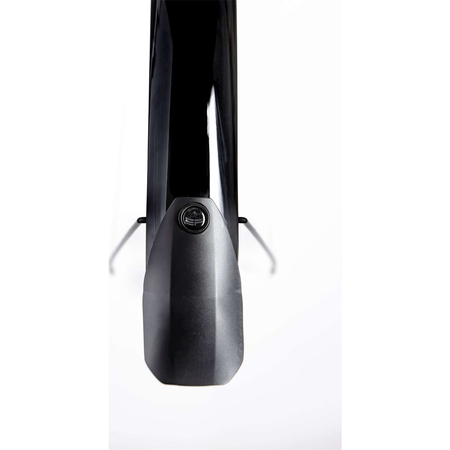 Eurofender lampo achterspartbord 58mm - 28 inch zwart