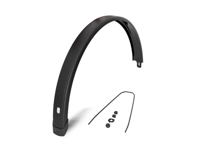 Eurofender Ef spatbord achter tempo square 28 inch 72mm zwart
