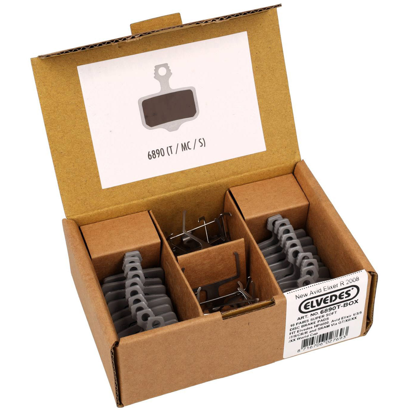 Elvedes Cable Systems BV Elvedes schijfremblokken 6890t (10pr)