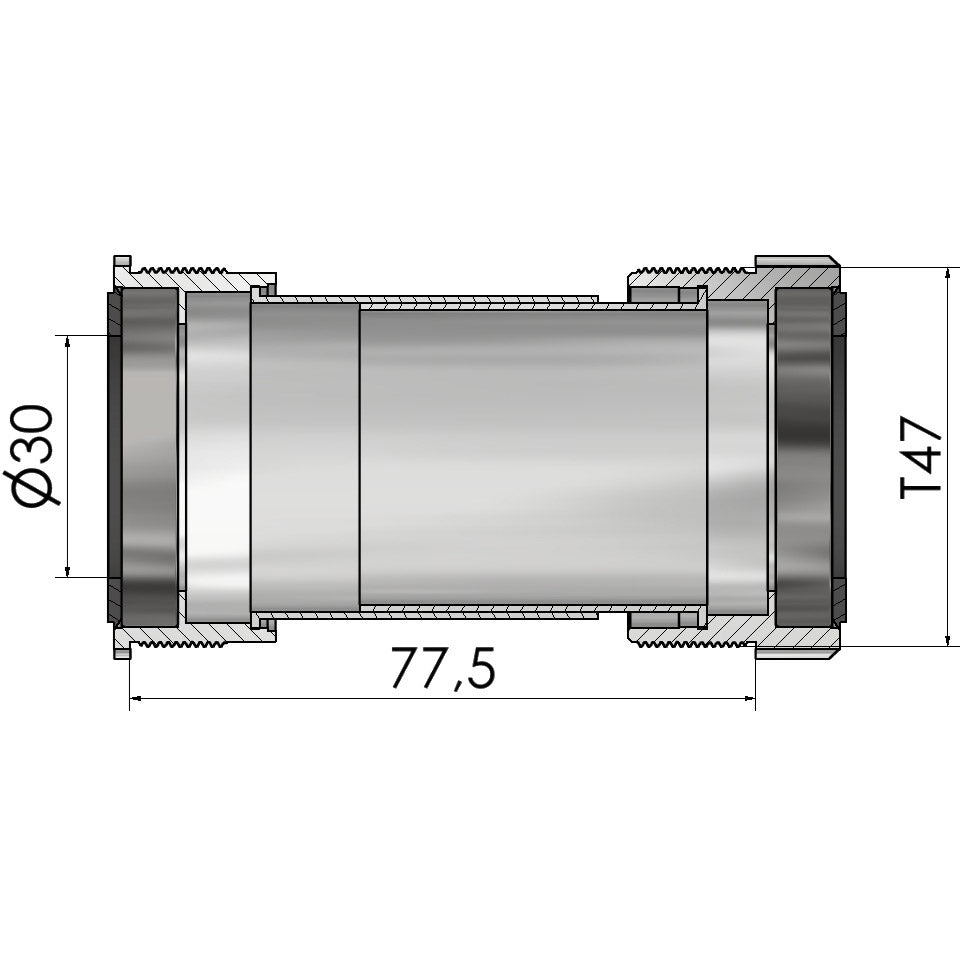 Elvedes trapas thread fit t47a (cerv�lo) voor 30mm