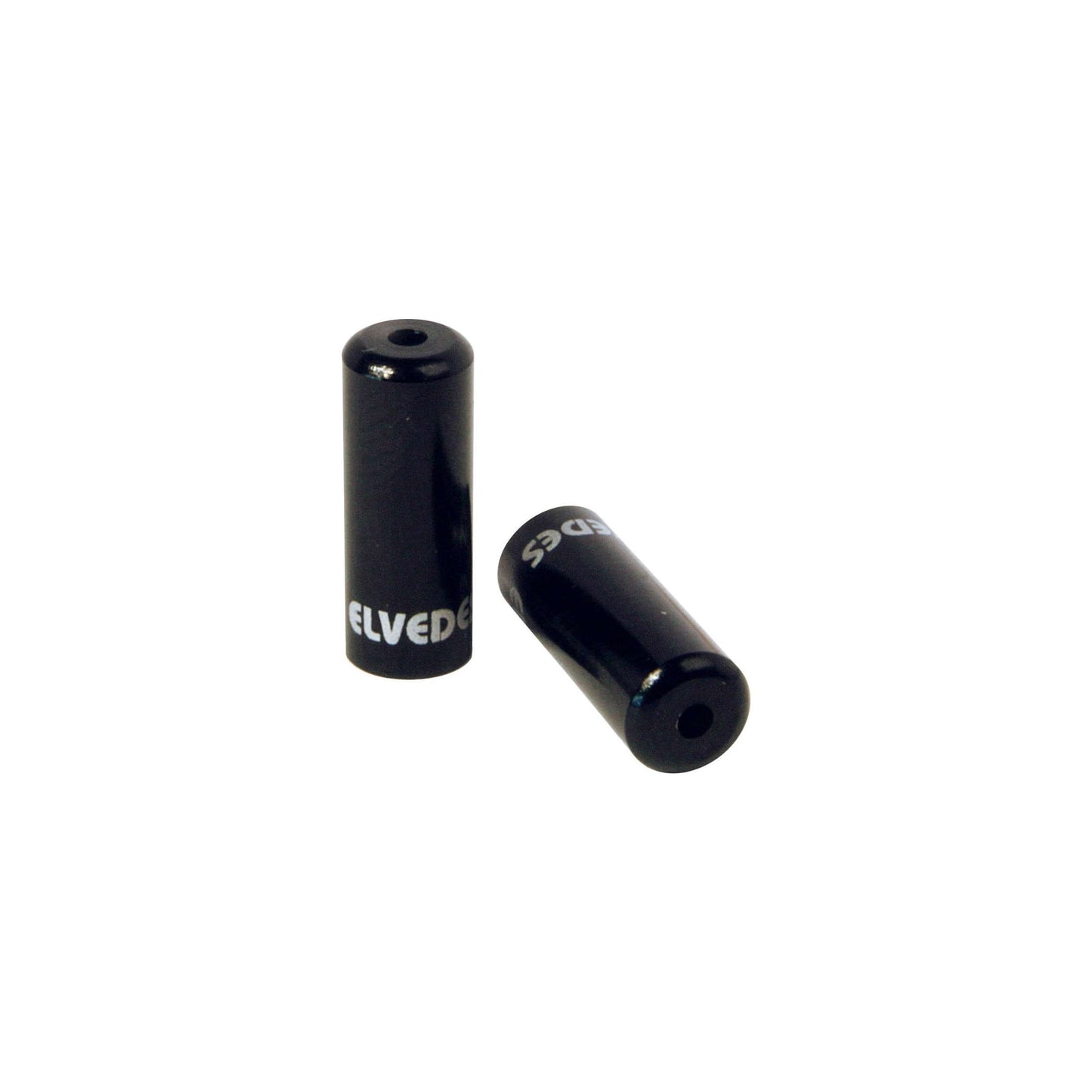 Elvedes Pot kabelhoedjes zwart 4,2mm | aluminium | 50 stuks