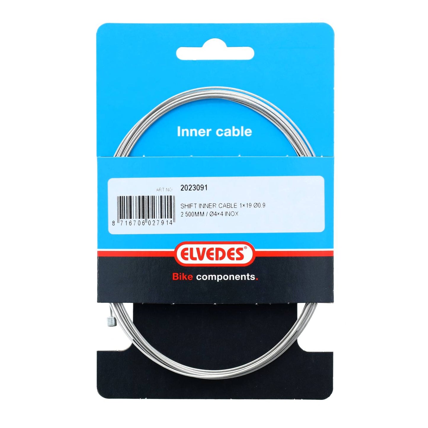 Elvedes schakel binnenkabel �0,9mm 2500mm n�4x4 rvs