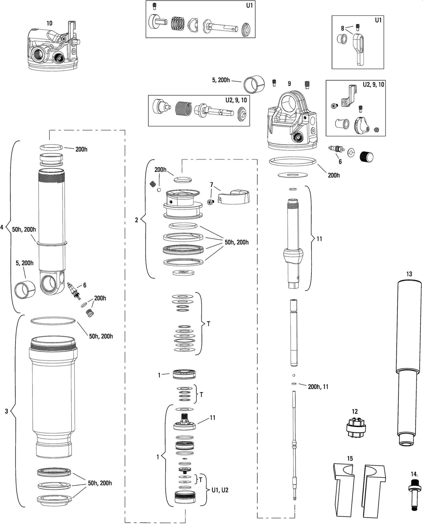 ROCKSHOX federbein sidluxe ultimate 3p rear shock rs sidluxe ult.3p 165 x 45mm