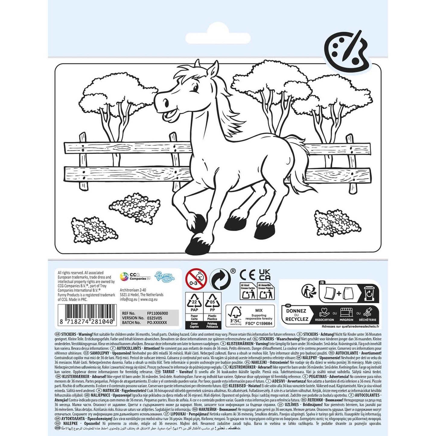 Funny Products paarden stickers