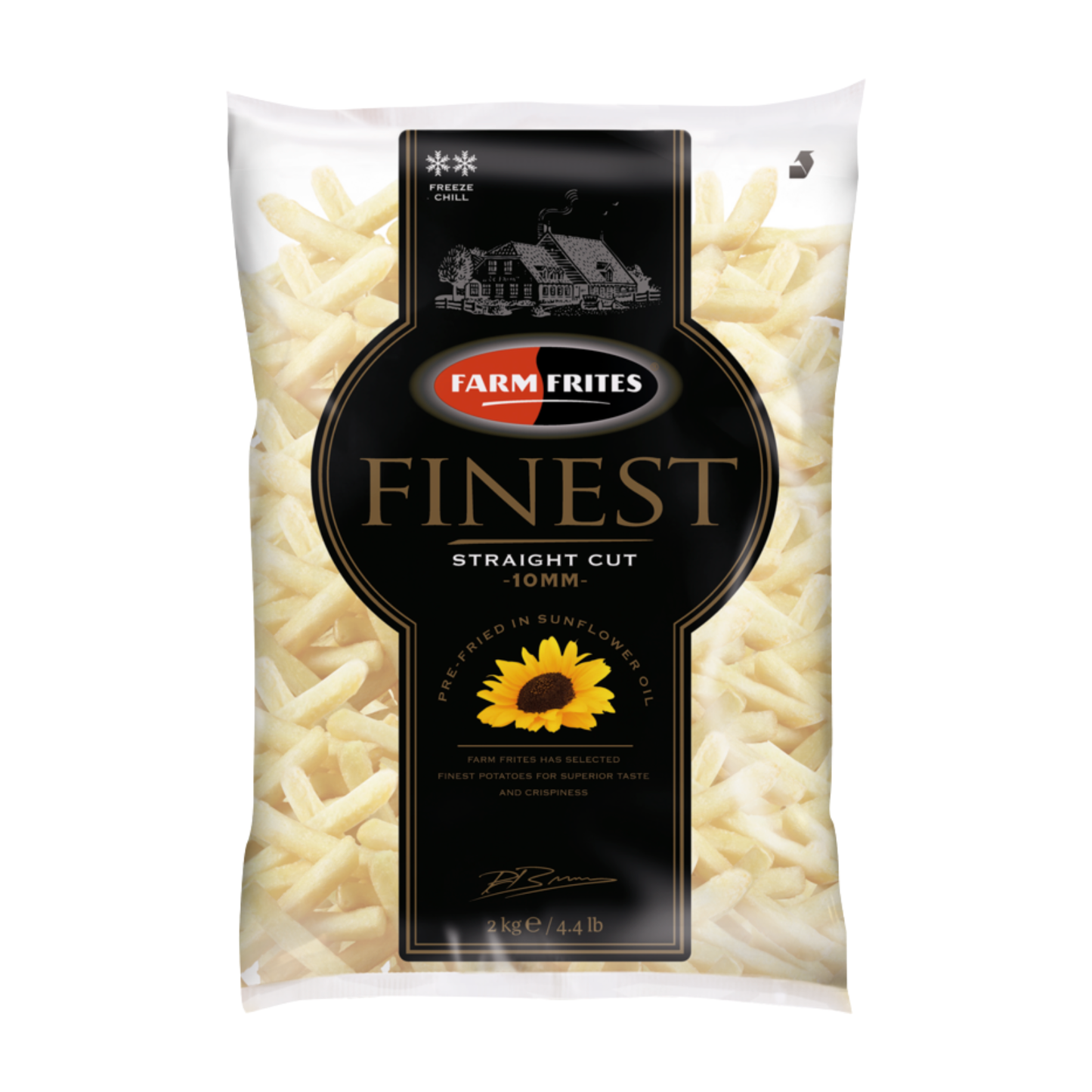 Farm Frites frozen finest 10mm. (6x 2 kg)