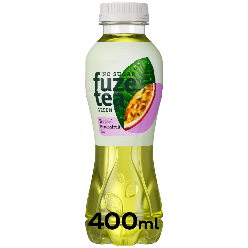 Fuze Tea green tea tropical passionfruit no sugar (6x 400 ml)