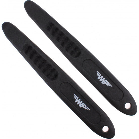 VWP bandafnemers-set 2-delig pvc extra strong lang zwart
