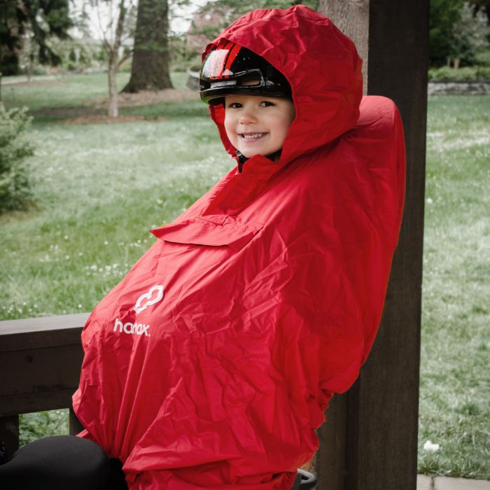 HAMAX Rain poncho - red