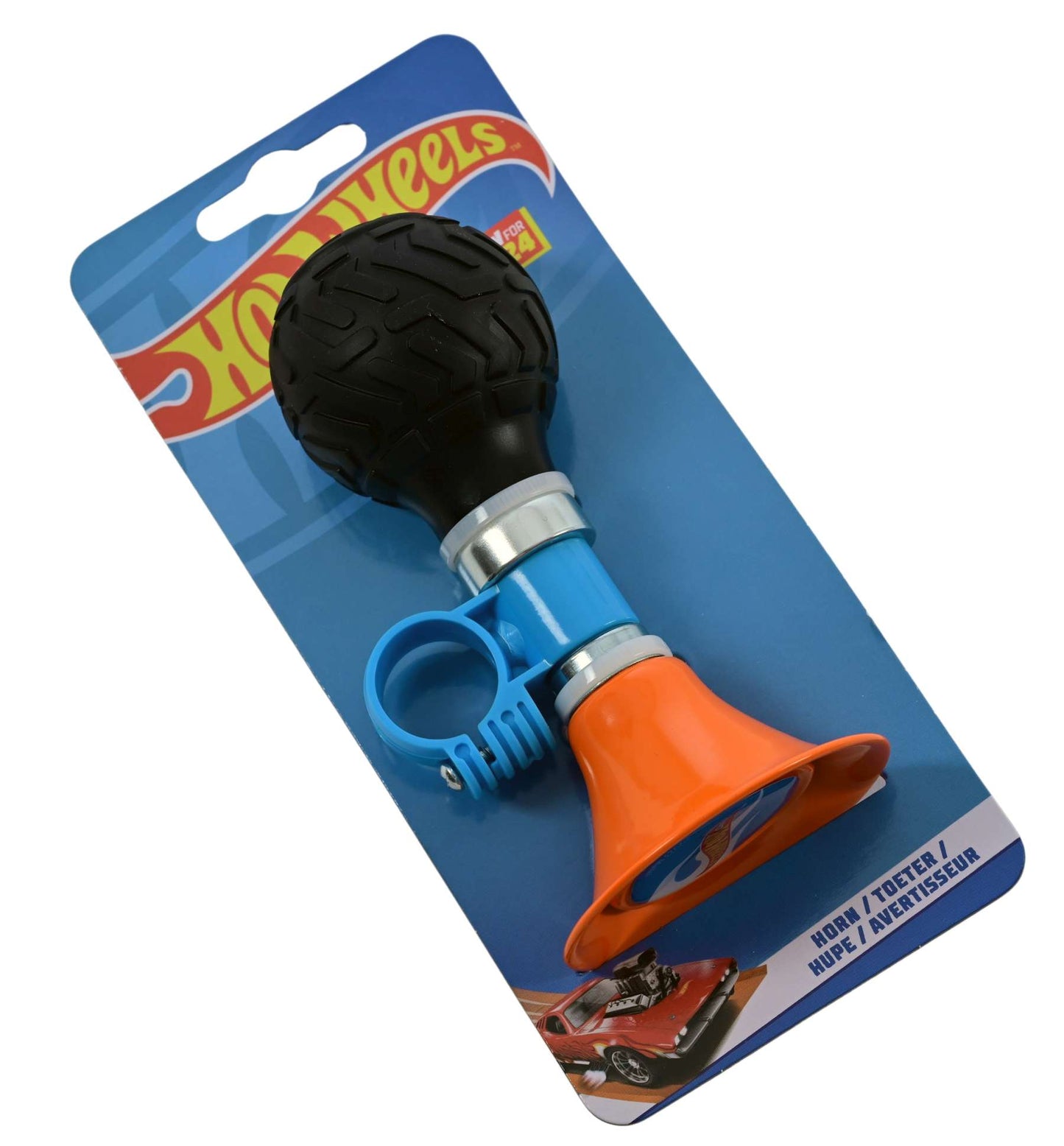 Heiße Räder Hot wheels fietstoeter - jongens - oranje zwart