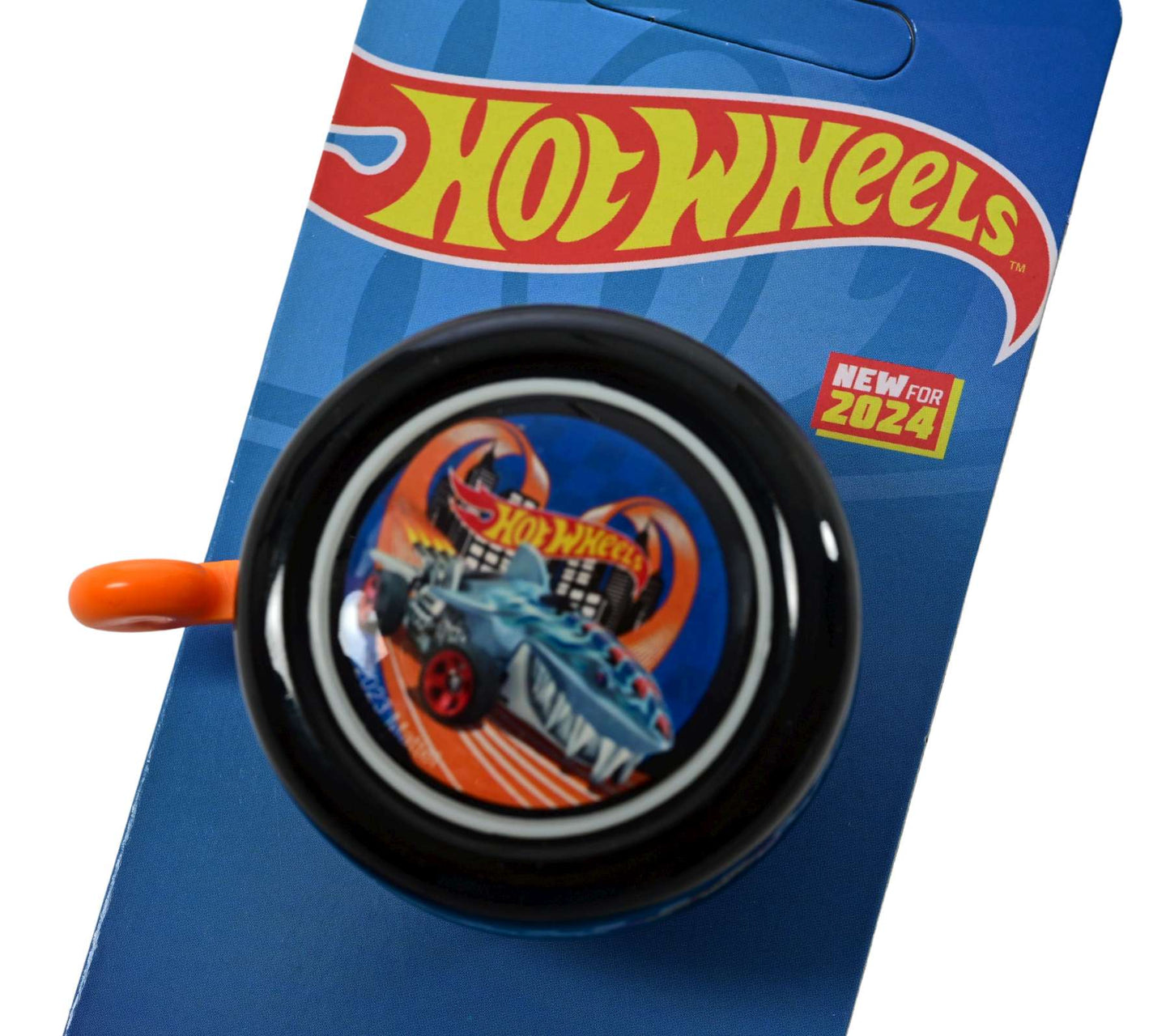 Heiße Räder Hot wheels fietsbel - jongens - oranje - zwart