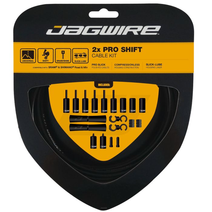 JAGWIRE 2x pro shift kit - black