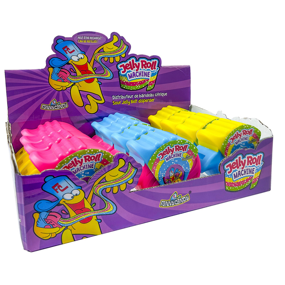 Funny Candy Jelly roll machine (12 stuks)