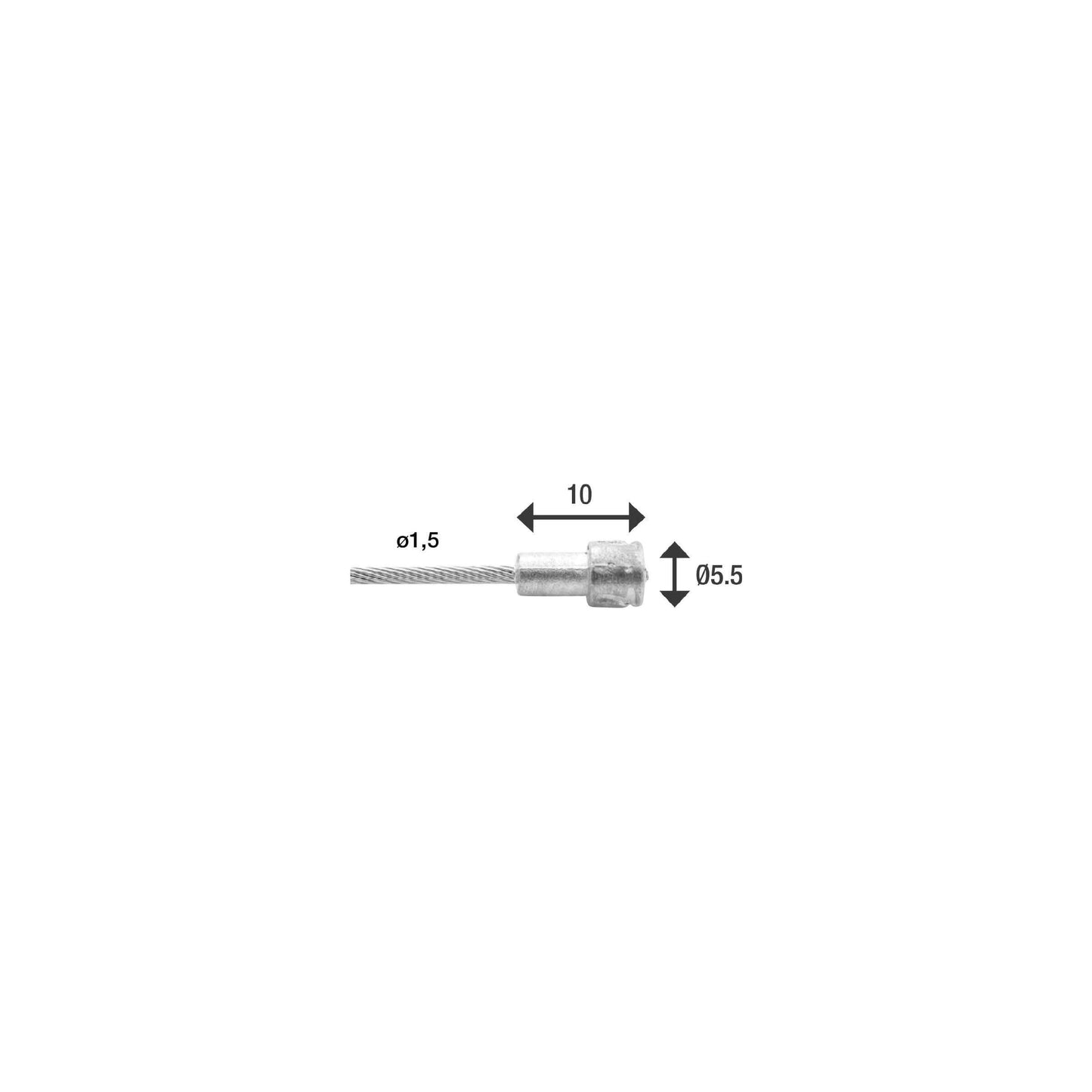 Elvedes Cable Systems BV Rem koppeling binnenkabel peer 2m 6411
