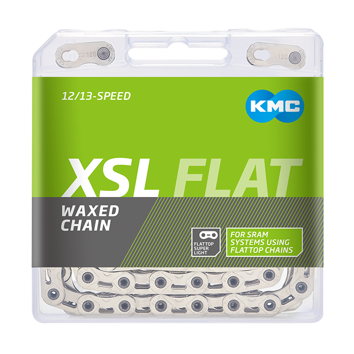 KMC ketting x flattop sl sram 126s waxed silver