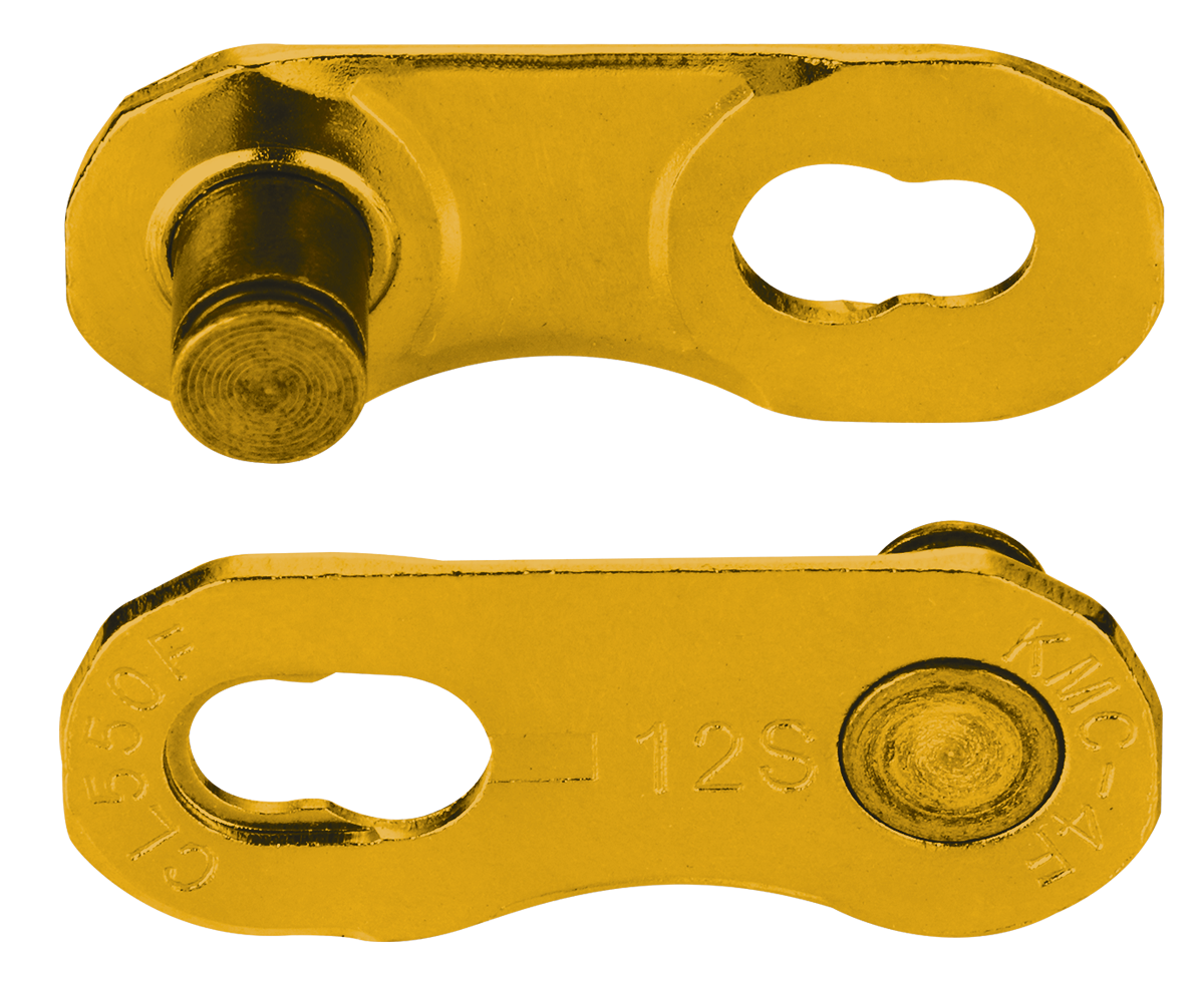 KMC verschlussglied connector flatnr gold 2pcs card