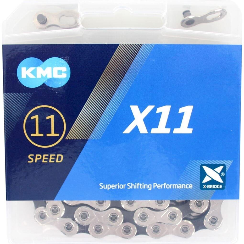KMC X11 Fietsketting 114 schakels Zilver Zwart