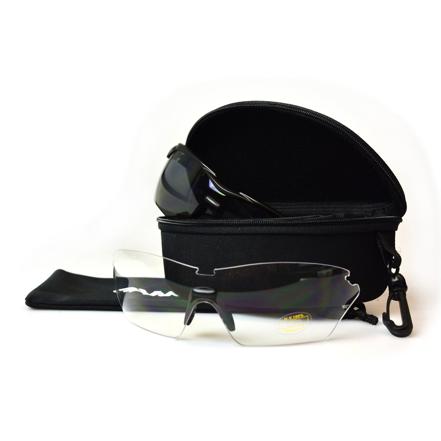 VWP bril black-smoke full view sport + clear lens