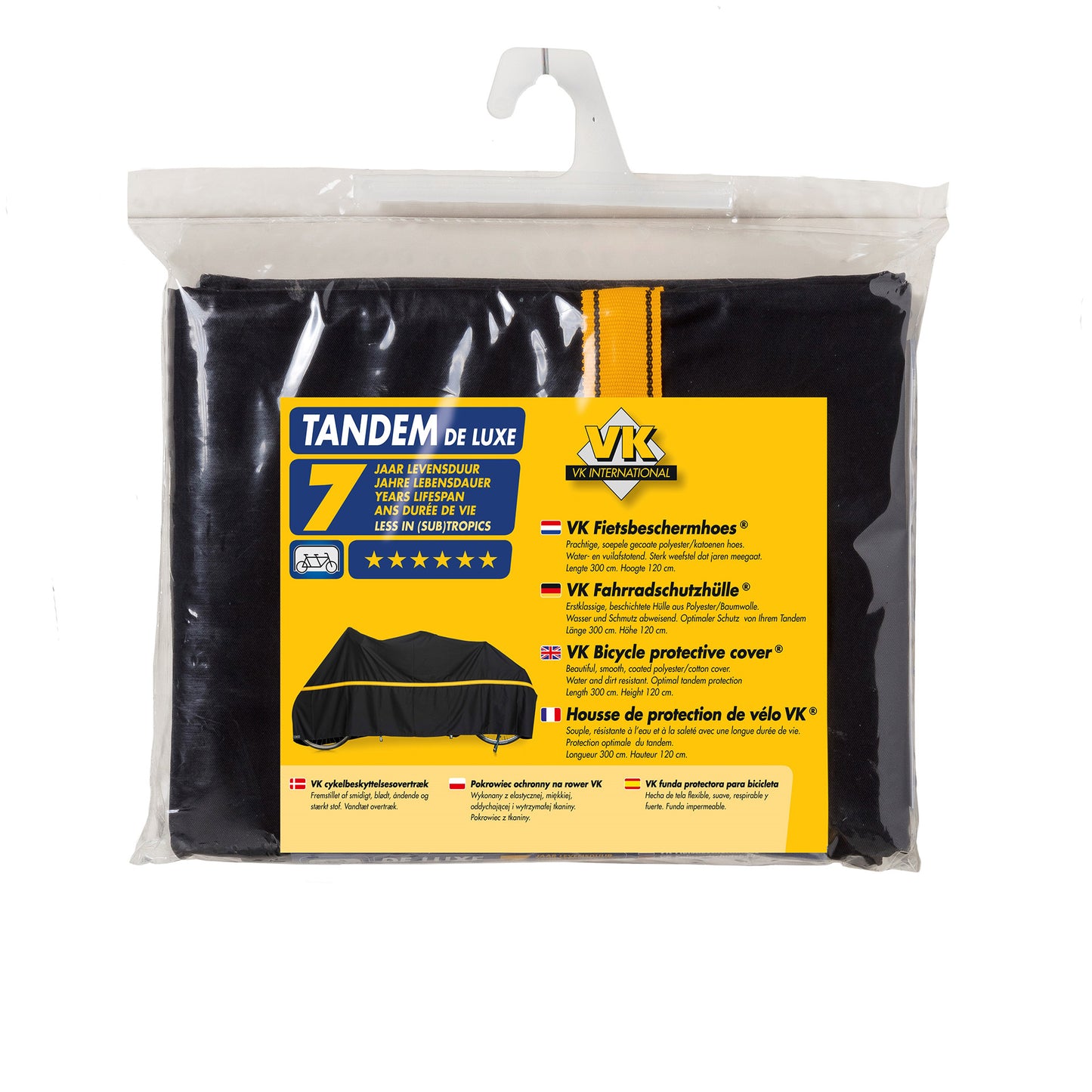 VK INTERNATIONAL fahrradschutzhülle tandem de luxe bike cover vk intern. tandem de luxe black