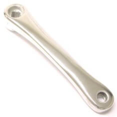 Hulzebos lasco crank links spieloos ruit aluminium 170mm zilver - 143575