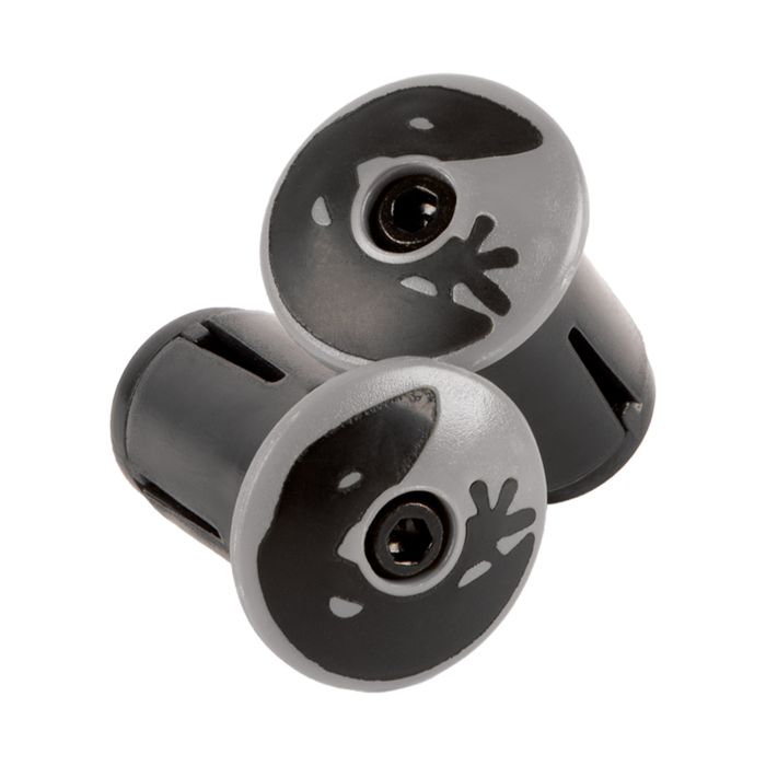 LIZARD SKINS Dsp bar tape plugs - cool gray