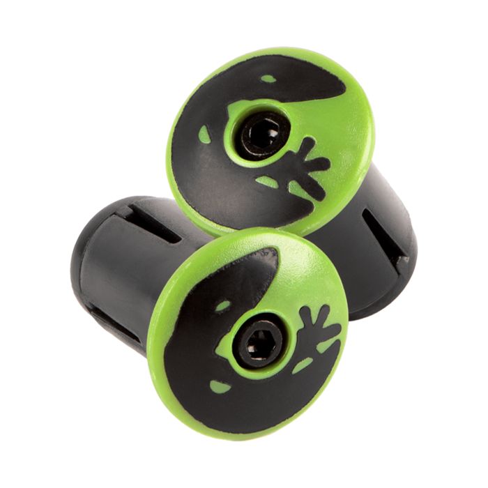 LIZARD SKINS Dsp bar tape plugs - hyper green