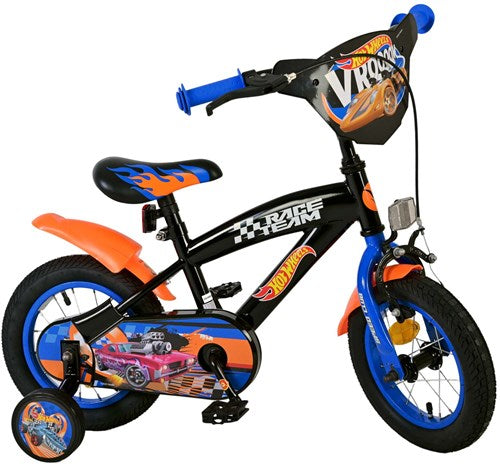 Yipeeh Hot wheels 12 fiets zwart oranje blauw 31256