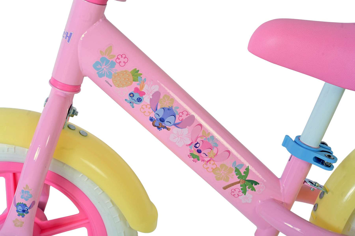 Volare Loopfiets staal disney stitch roze