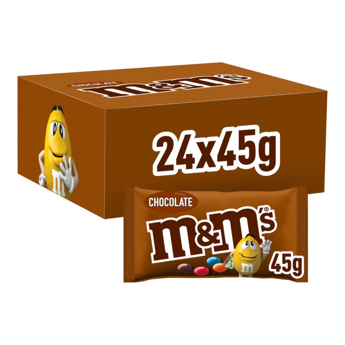 M M's choco single (24x 45gr)