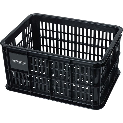 Basil fietskrat S - klein - 17.5 liter - zwart