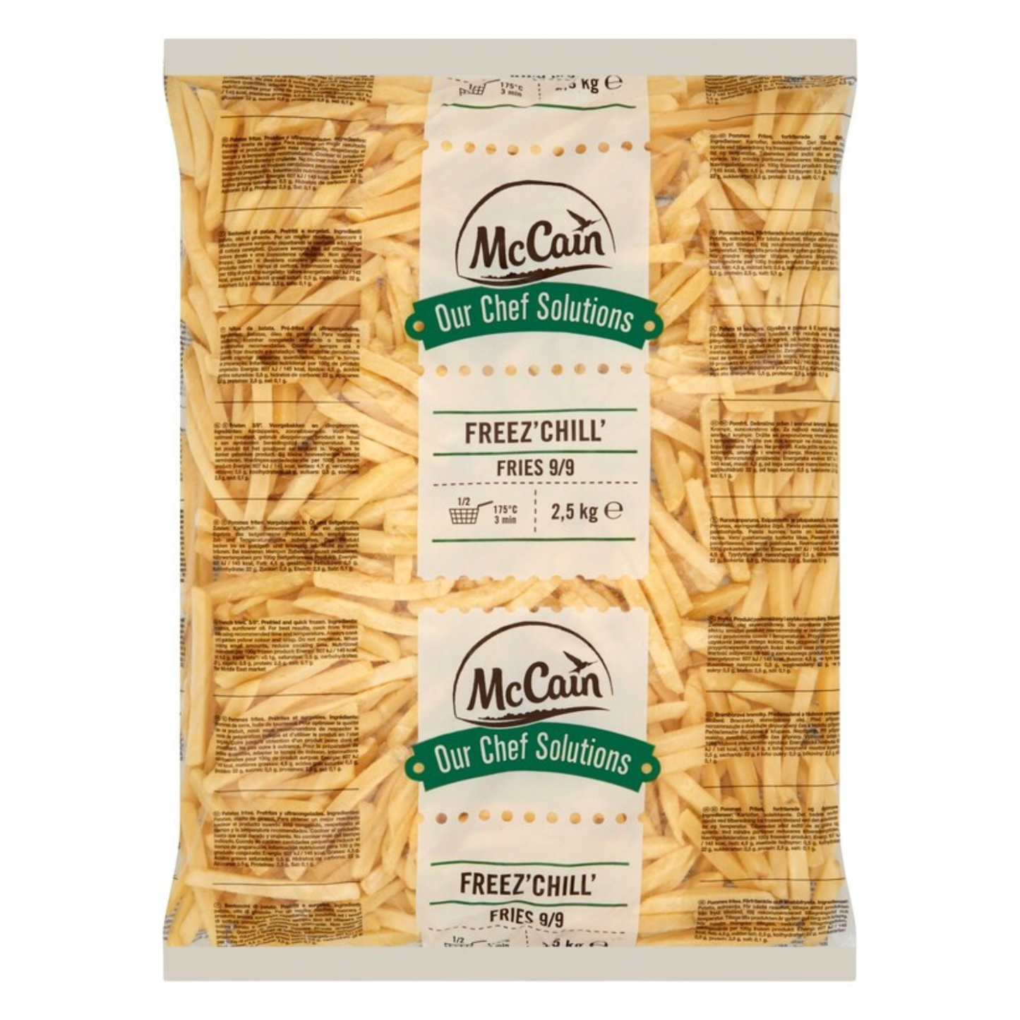 McCain freez' chill' friet 9 mm (5x2.5 kg)