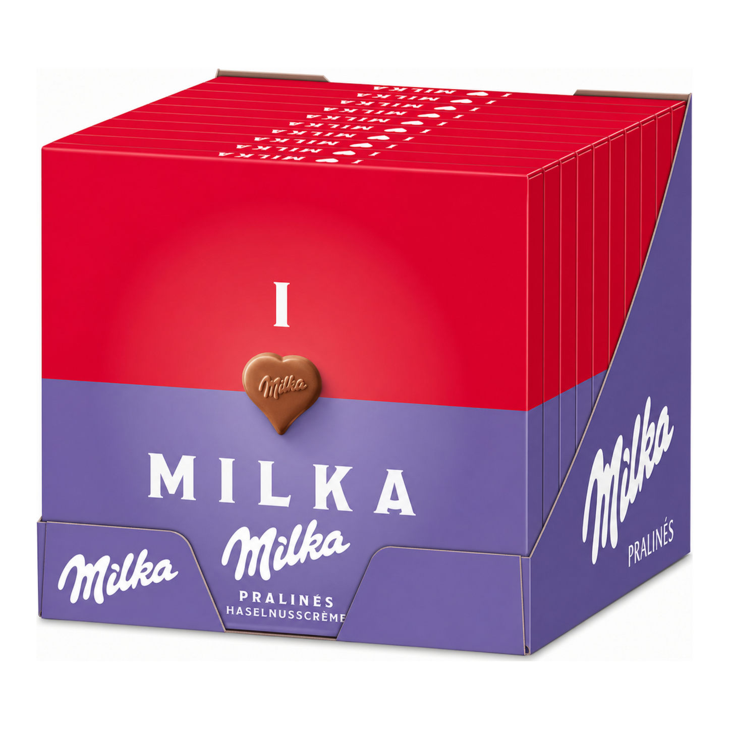 Milka with love praline hazelnoot (10x 110gr)
