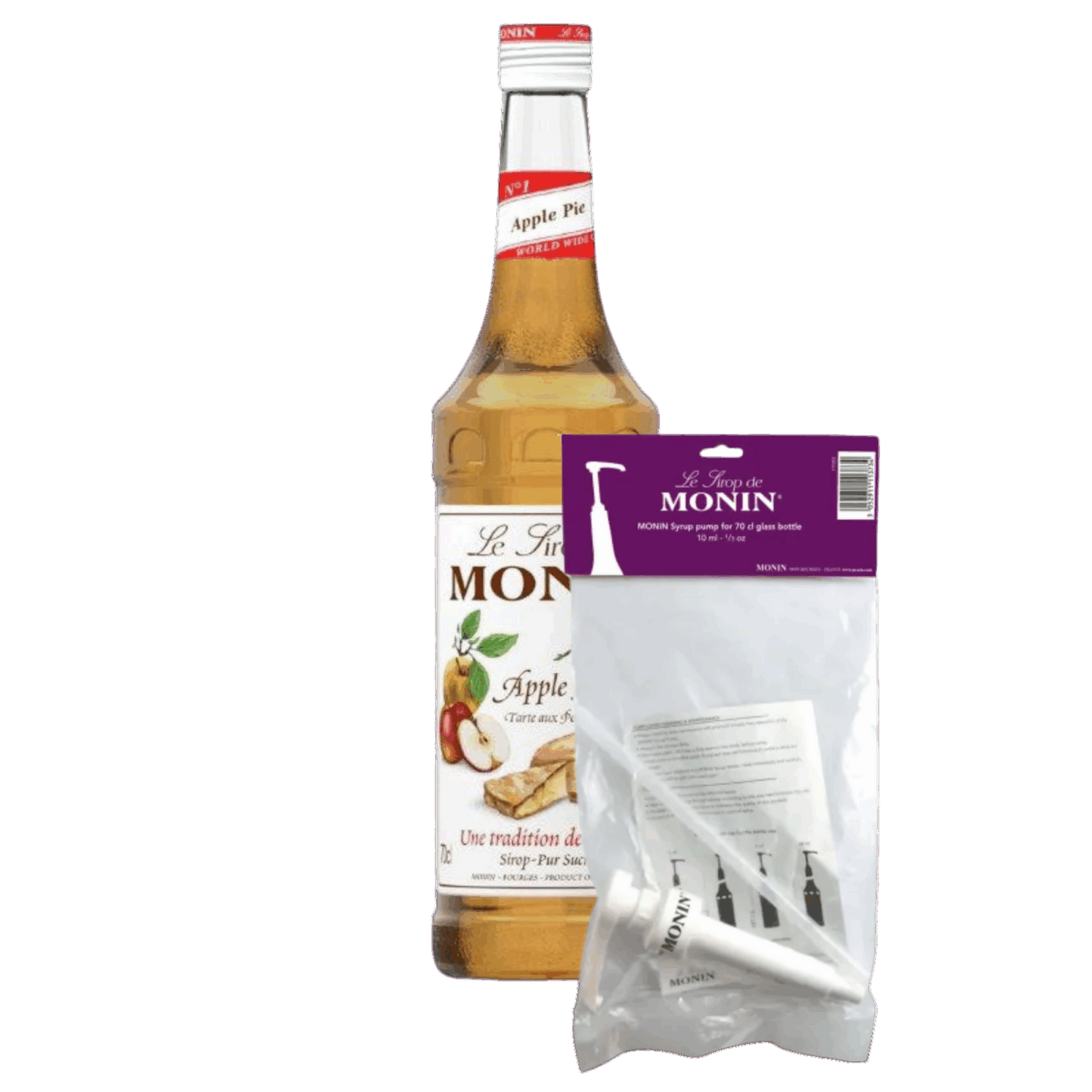 Monin Siroop appeltaart (70 cl) + siroop pompje (10ml)