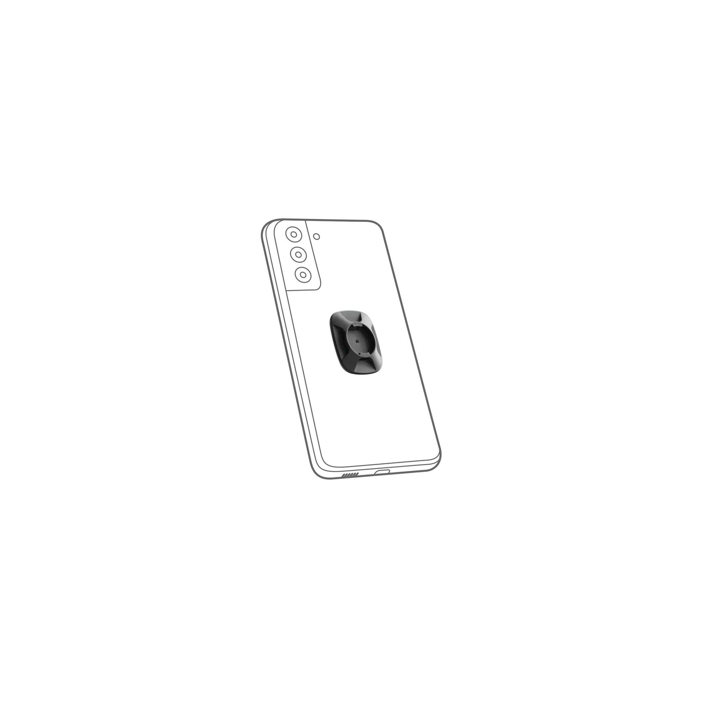 Opti Line Optiline duolock universele adapter - zwart - met 3m adhesive