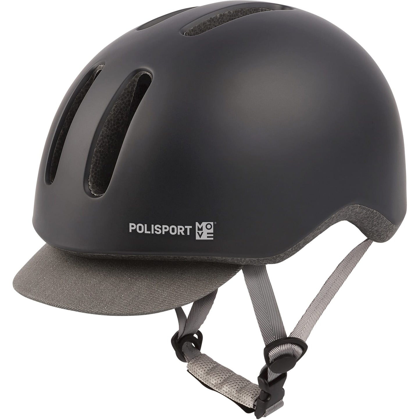 Polisport helm Commuter mat zwart grijs L 58-61cm
