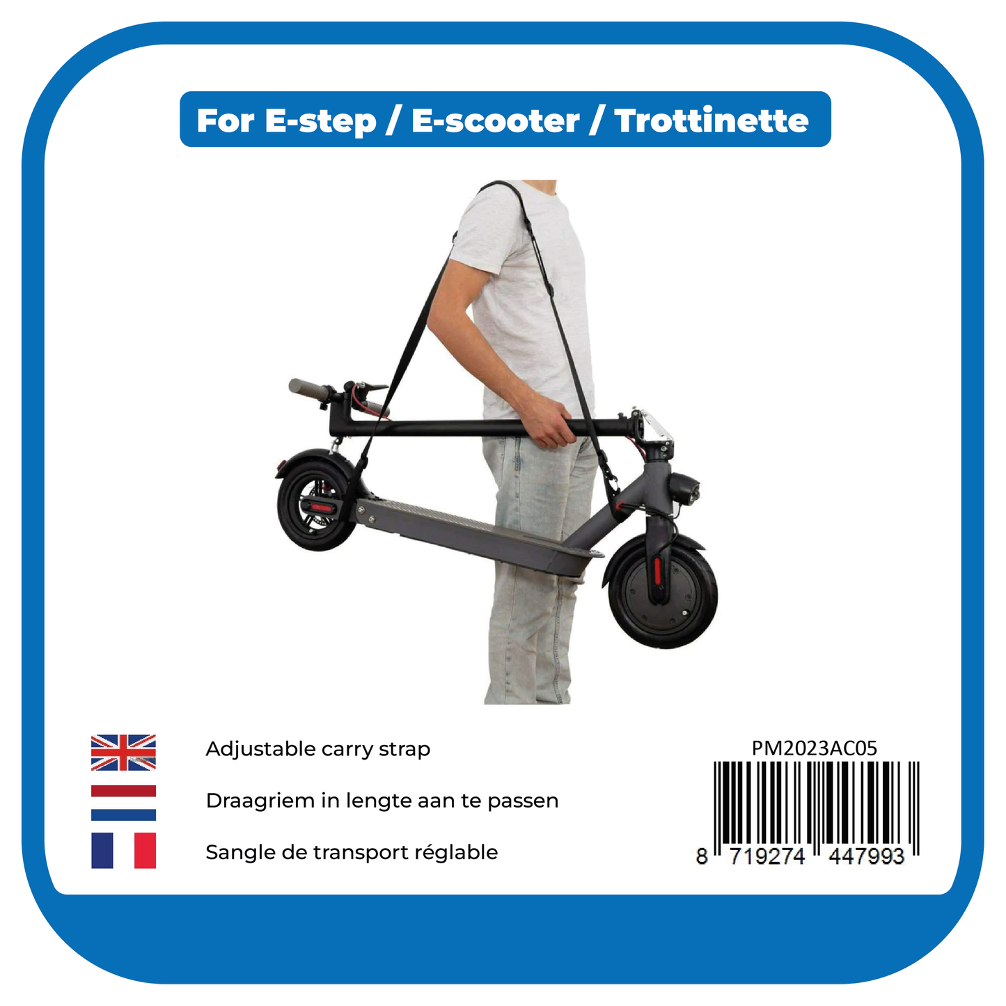 PRO-Mounts e-step schouder draagband