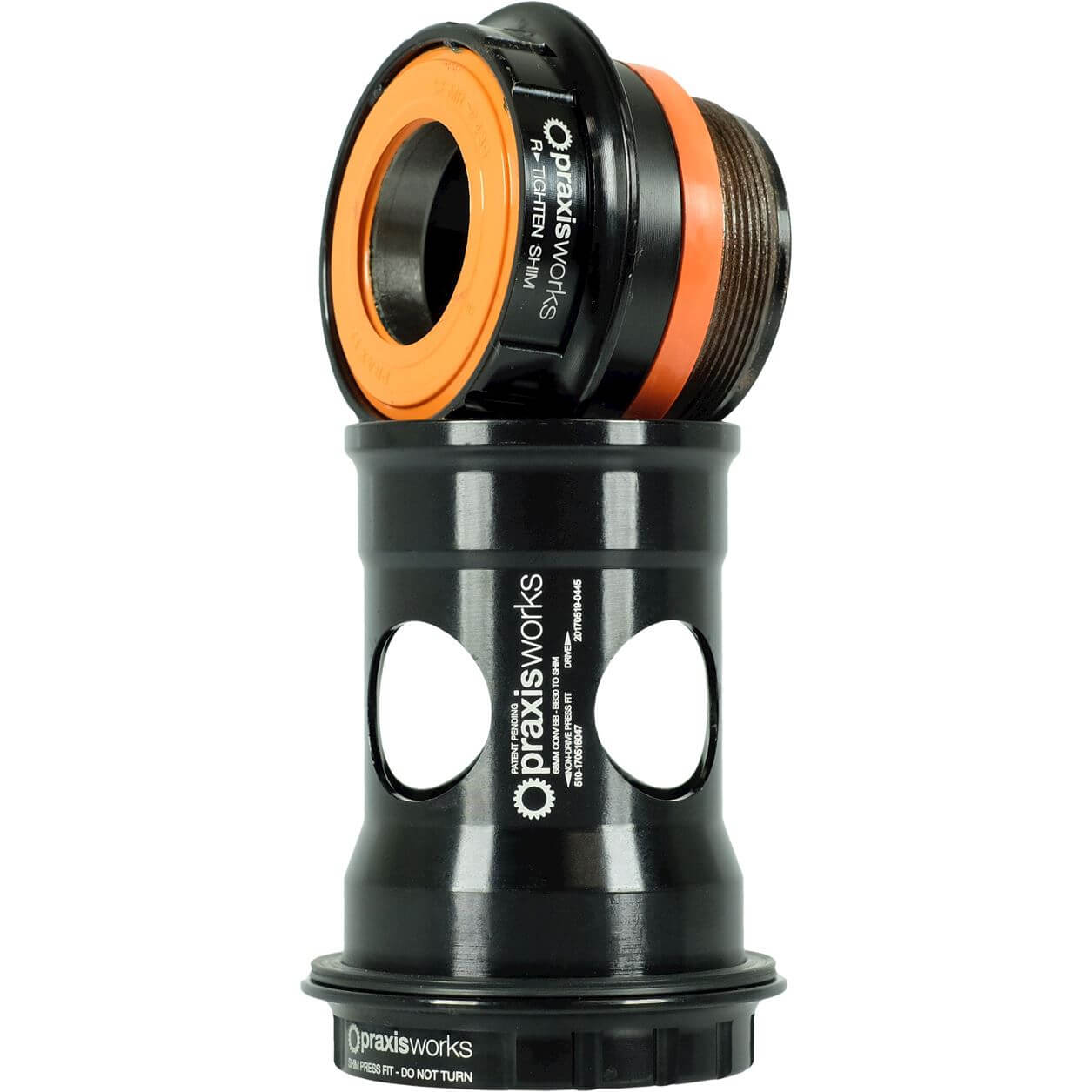 Praxis trapas adapter m24 shimano bb30 pf30 mtb 73mm
