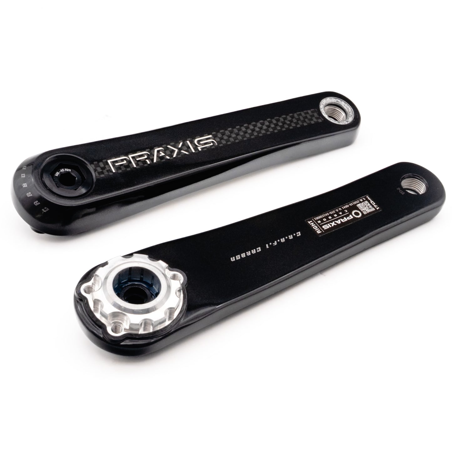Praxis crankstel e-race tq-hpr40 carbon 165mm