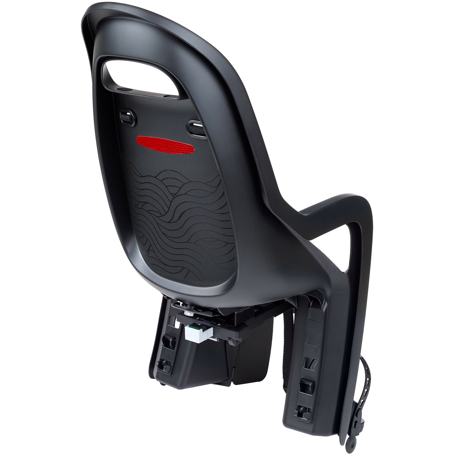 Polisport Plasticos S.A. Polisport achterzitje groovy black serie mik-hd zwart