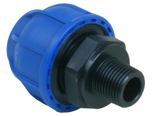Alusic Aluminium koppeling ø25mm - 1 2 buitendraad