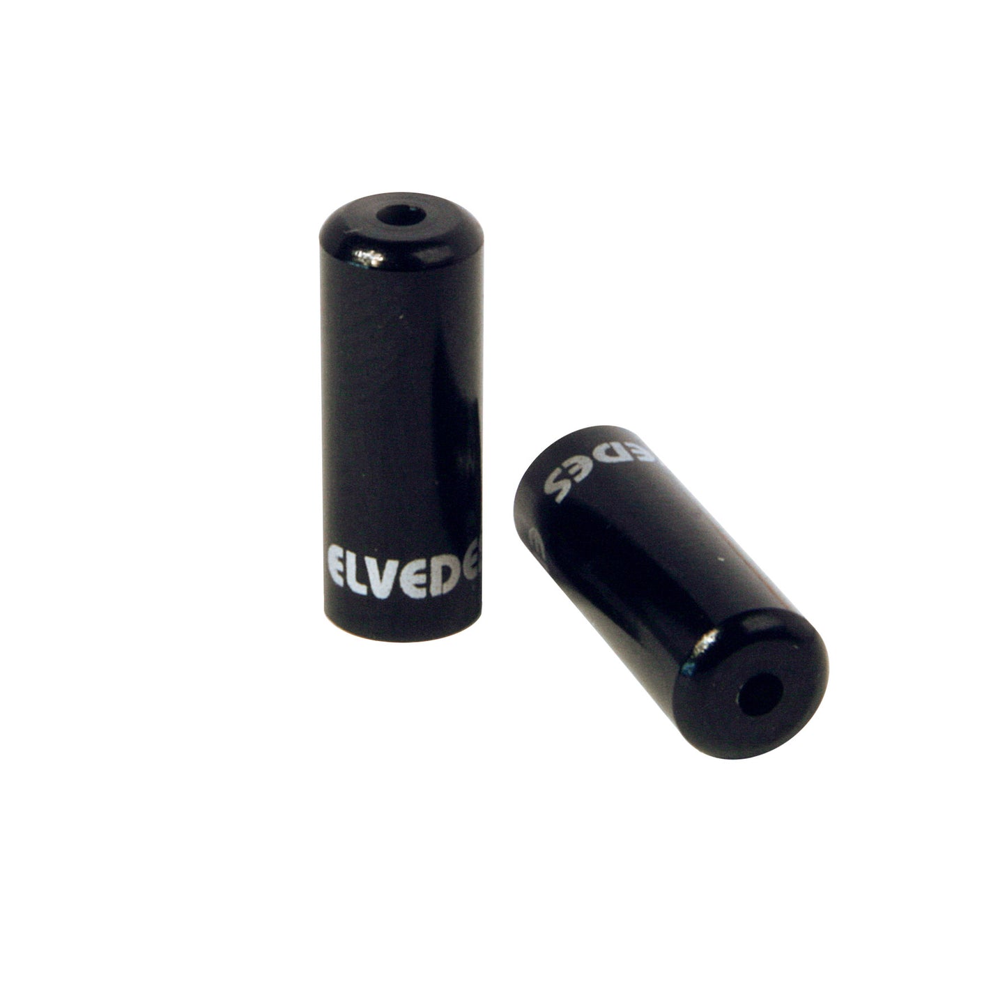 Elvedes Pot kabelhoedjes zwart 4,2mm | aluminium | 50 stuks