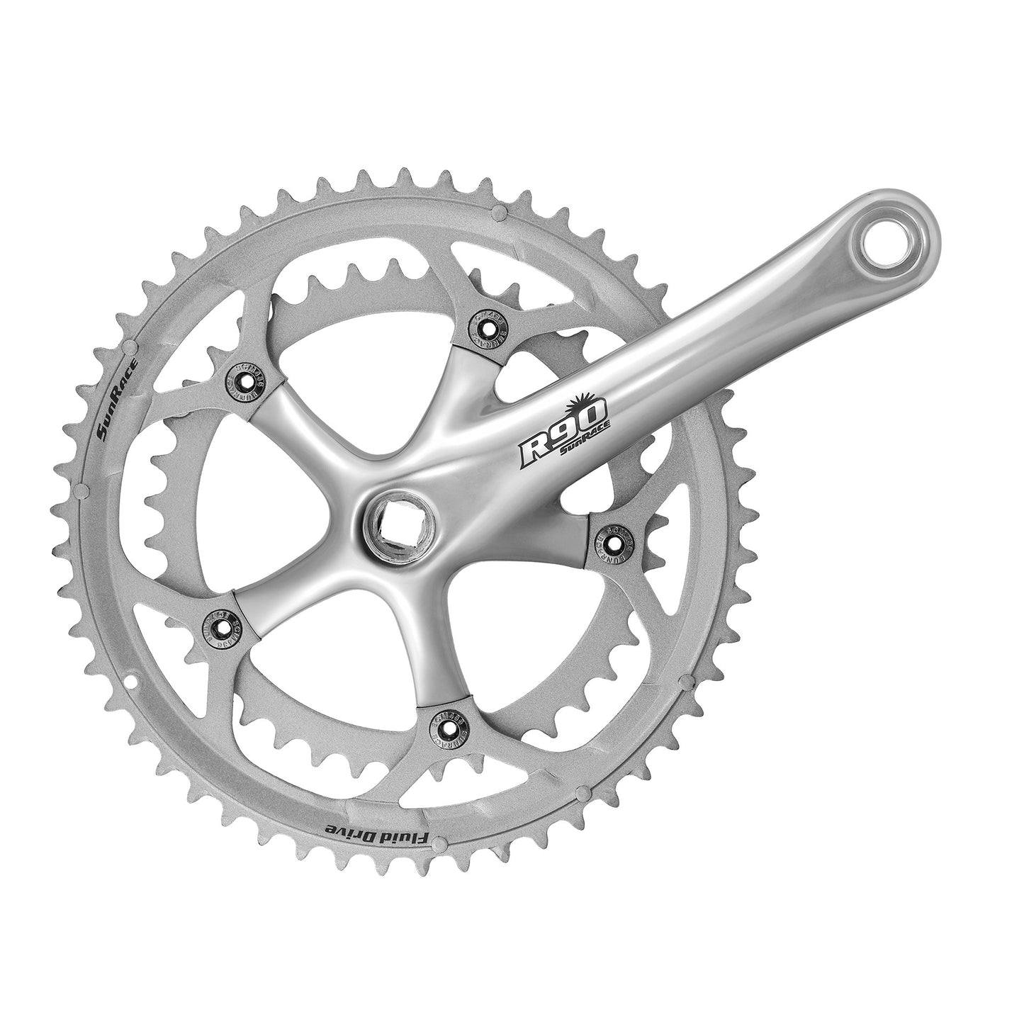 SunRace crankstel fcr96 r-90 9v 34 50 170mm zilver