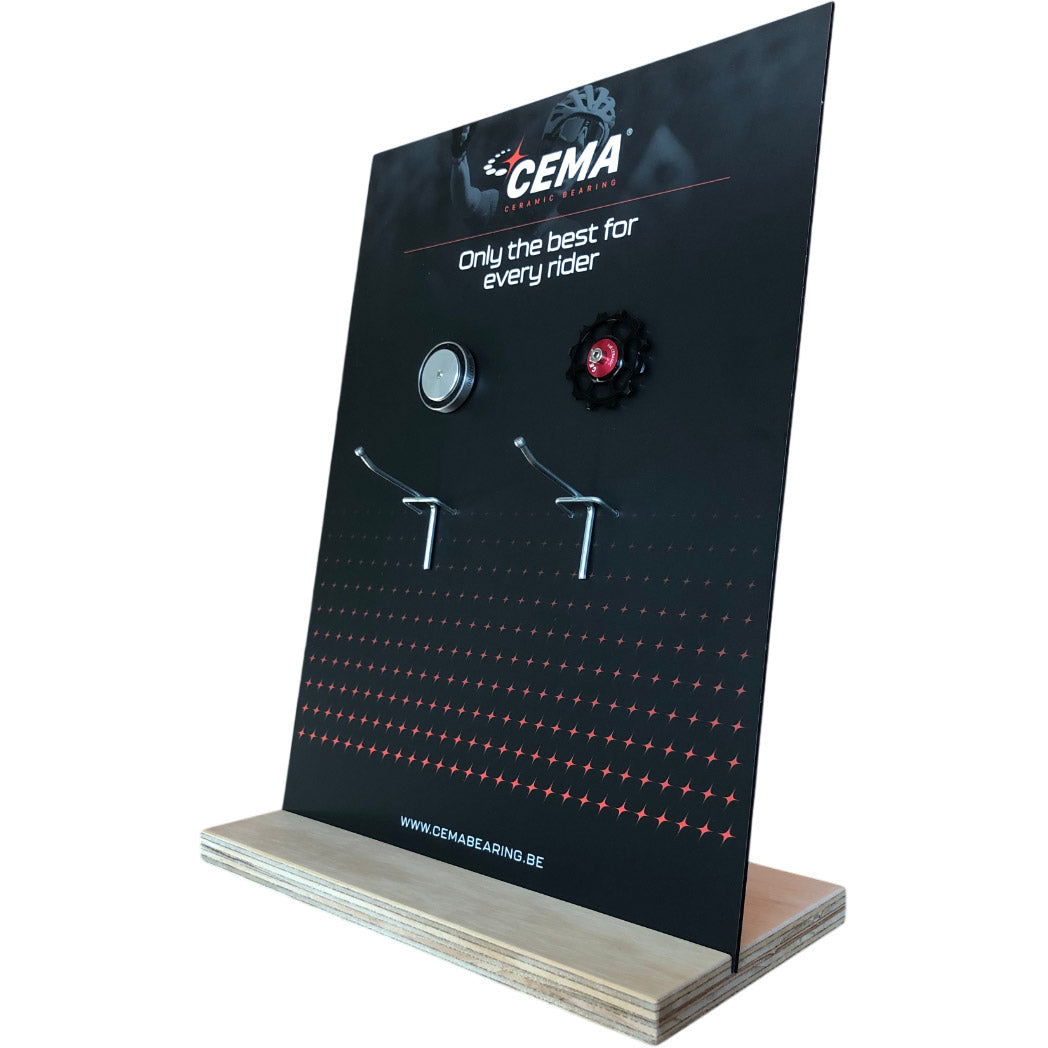 CEMA toonbankdisplay derailleurwieltjes pulleys