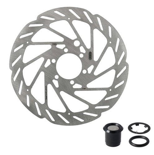 Elvedes Cable Systems BV Remschijf rvs 6-bouts 160mm met sensor magneet