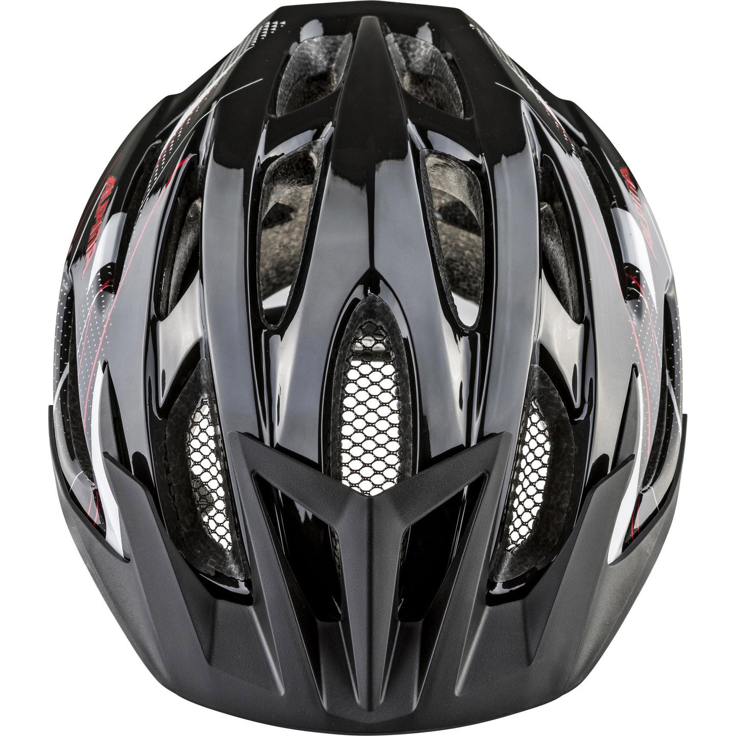 Alpina sports mtb helm mtb17 54-58 glans zwart wit rood