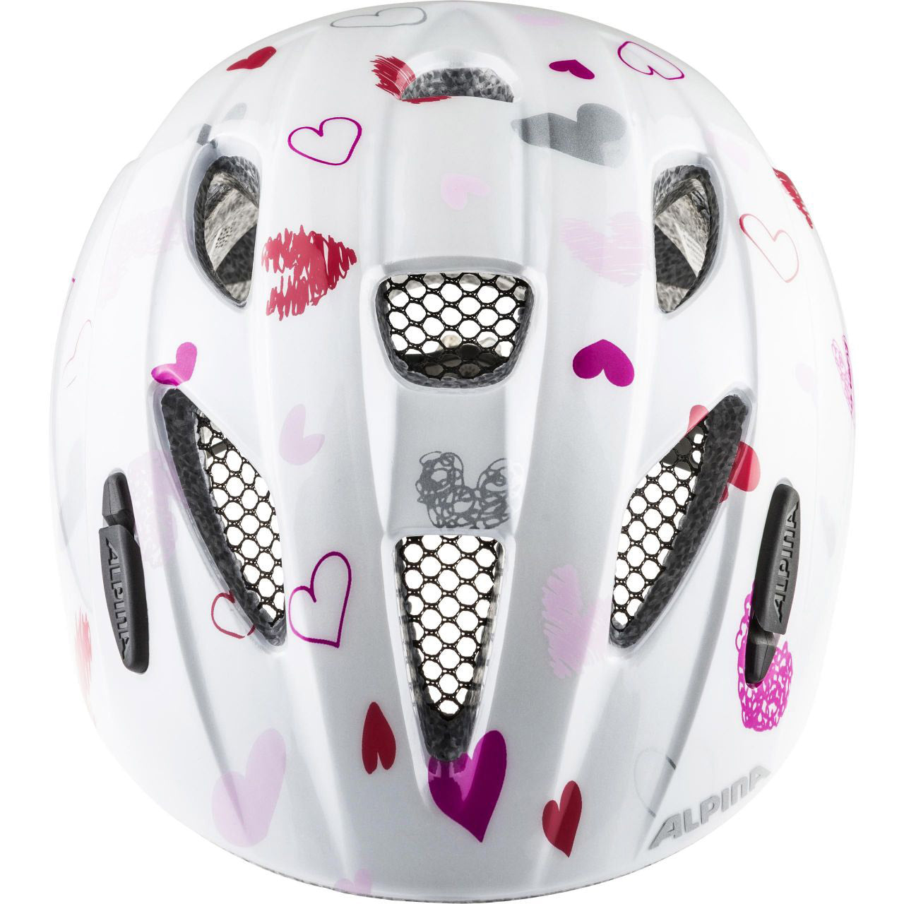 Alpina sports kinderhelm ximo white hearts 45-49 glans