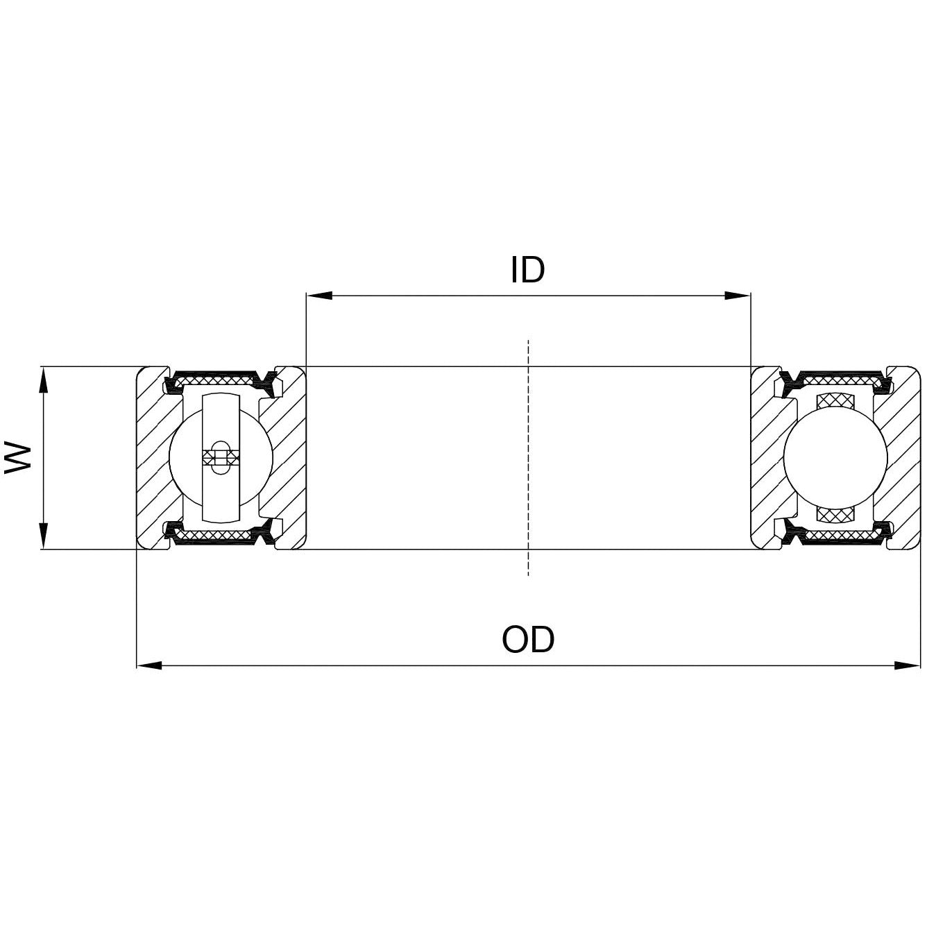 Marwi Union kogellager cb-024 606 2rs 6x17x6