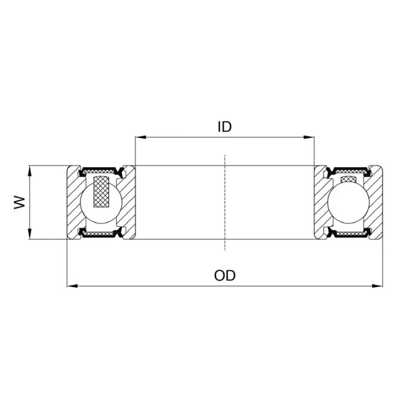 UNION kugellager ball bearing cb-377 30x42x7
